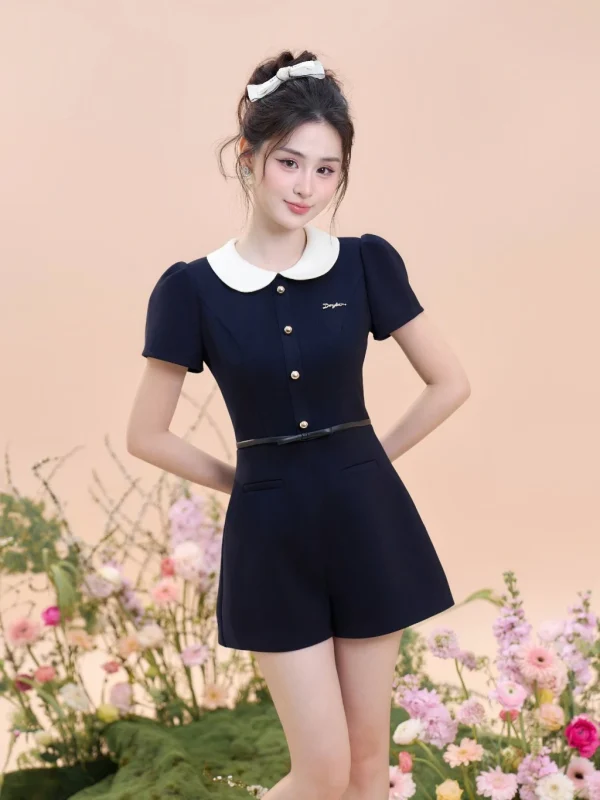 vn-11134207-7ra0g-m7bxy8s7dm5yee JUMP cổ sen nơ eo nữ tiểu thư thanh lịch đi làm, đi chơi, dạo phố dáng xinh (SET)