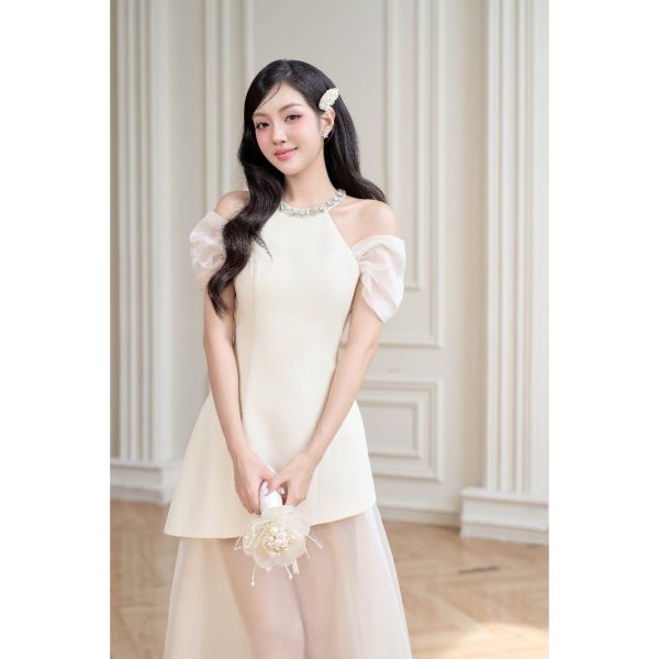 Váy TK cổ yếm chân tơ-VD05-T6-25