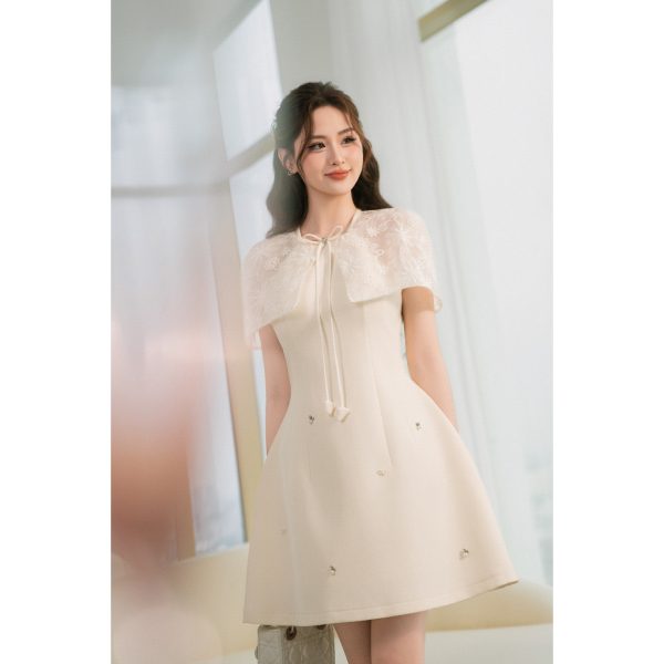 Váy TK zen choàng thắt nơ-VN11-T1-26