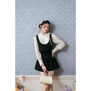 Áo TK crop nơ lệch-AO01-T1-26