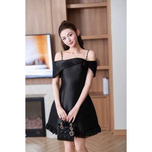 Váy TK tafta hoa cuốn-VN08-T2-26