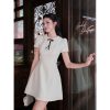 Váy TK phối ren nơ ngực-VN19-T7-25