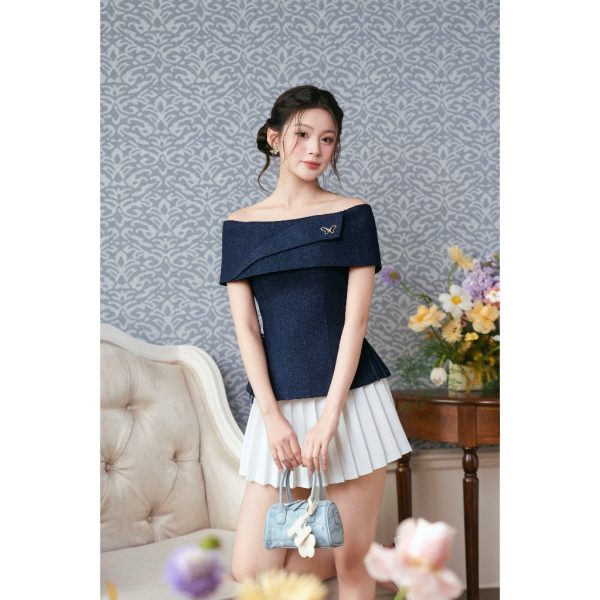 Áo TK bò trễ vai đan sườn-AO03-T12-25