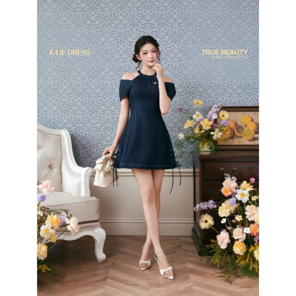 Váy TK cổ yếm bò oze-VN18-T1-26