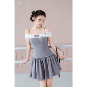 Váy TK 2s phối zen nơ ngực-VN09-T6-26