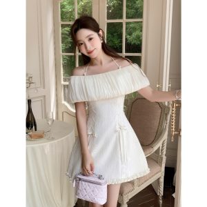 Váy TK trễ vai bồng đan sườn-VN24-T3-26