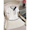 Váy TK phối nơ chân dập ly-VN11-T8-25