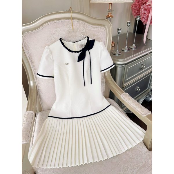 Váy TK phối nơ chân dập ly-VN11-T8-25