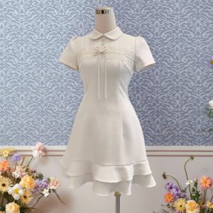 Váy TK cổ sen chân bèo-VN19-T12-25