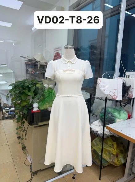 Váy TK Kem Nơ Ngực-VD02-T8-26