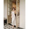 Váy TK lụa phối trâm hoa -VD11-T7-26