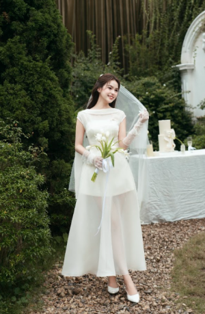 Váy TK phủ tơ mềm cổ bẻ-VD09-T9-25